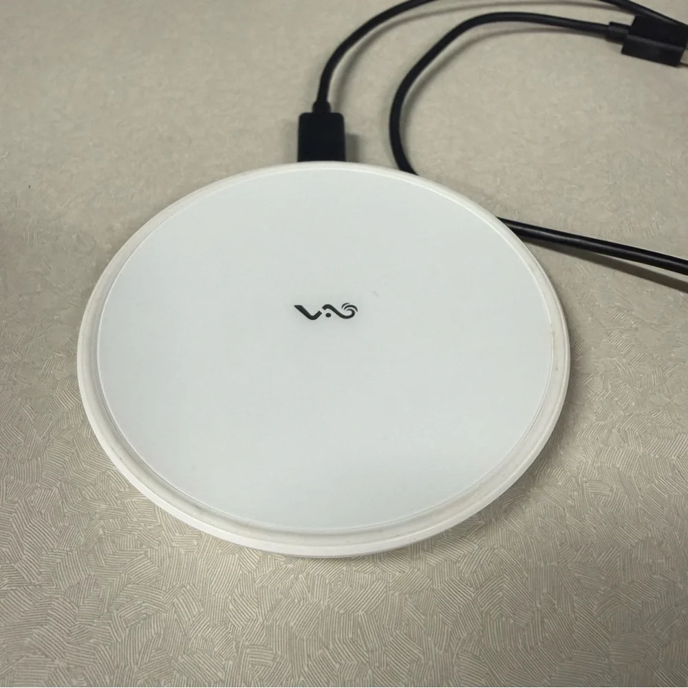 White Wireless Charger with USB Cable, Works with MagSafe